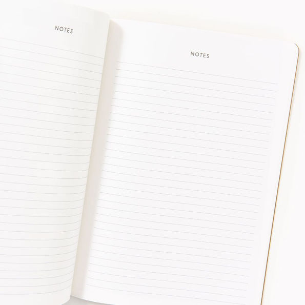 2025-2026 Paper Source B+W Minimalist Monthly Desk Planner