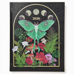 Alternative view 1 of 2025-2026 Paper Source Dark Academia Weekly Desk Planner