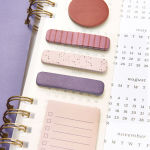 Alternative view 5 of 2025-2026 Paper Source Speckle Stripe Weekly Desk Planner