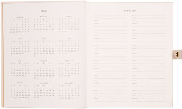 2025-2026 JT Bee Floral Weekly Desk Planner