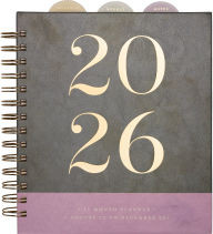 Title: 2025-2026 Green Color Block Weekly Desk Planner