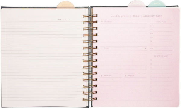 2025-2026 JT Garden Flowers Weekly Desk Planner