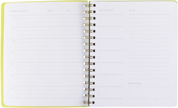 Yosemite Undated Weekly Planner