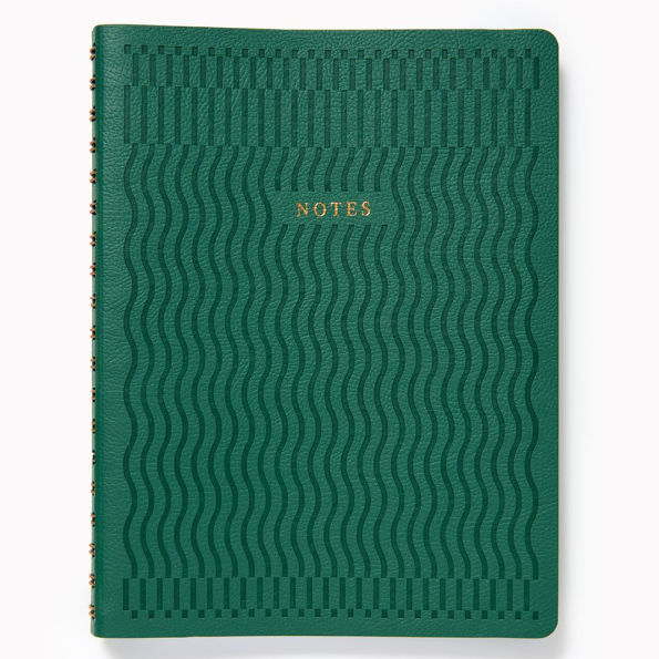 Paper Wasp Wavy Lines Faux Leather Semi Concealed Journal