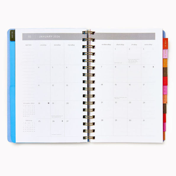 2026 Paper Source 12M Floral Weekly Desk Planner