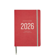 Title: 2026 Utility Red Monthly Desk Planner - Exclusive