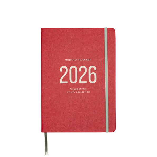 2026 Utility Red Monthly Desk Planner - Exclusive