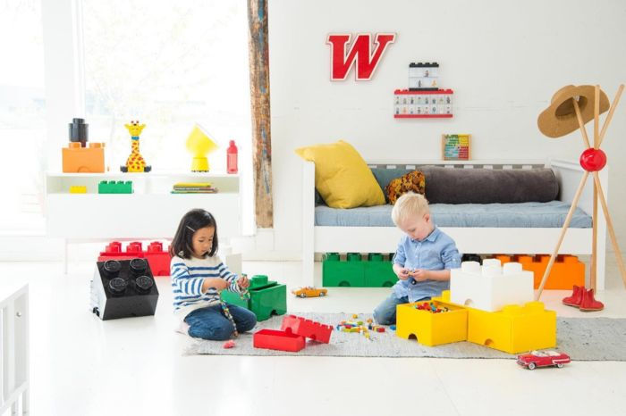 LEGO Storage Brick 8 Large Lime Green