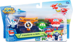 Alternative view 2 of Super Wings Transform-a-Bots (Jett/Mira/Paul/Grand Albert)