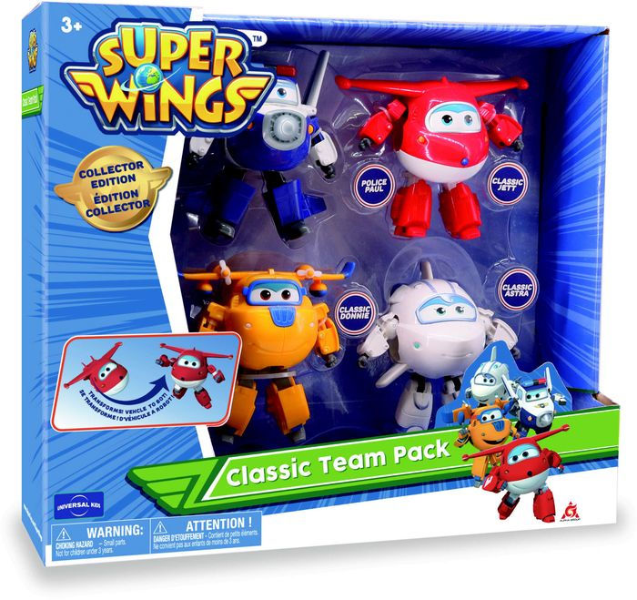 Super Wings Toys, Super Wings Classic Toys, Super Wings Jett, transforming toys from robot to plane, available at Barnes & Noble