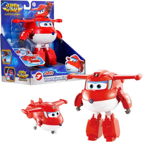 Super Wings 5" Transforming Characters Assortment (Jett, Traver, Golden Girl, Marty, Lucie, Tino)