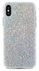 Title: End Scene Silver Glitter iPhone X Case