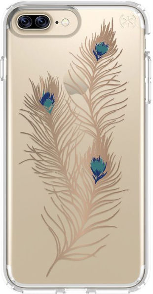 Speck 79985-5948 iPhone 7 Plus Presidio Case Showy Feather Gold/Clear