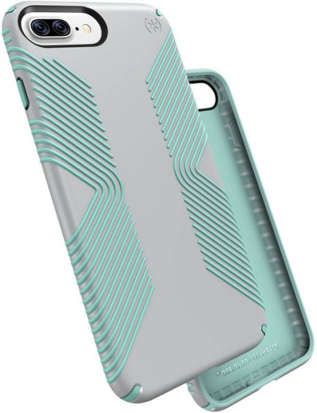 Speck 88754-6249 iPhone 8/7/6S/6 Plus Presidio Grip Case Dolphin Grey/Aloe Green