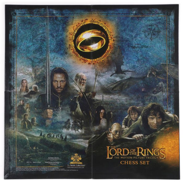 Vintage Lord of the Rings the Fellowship of the Ring LOTR Boxed Chess Set  Detailed Sculptured Pieces Sport Games Puzzles Gift 