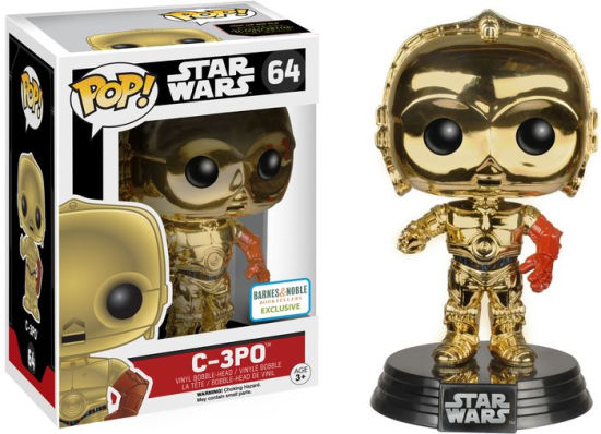 Pop Star Wars Episode 7 C 3po Chrome B N Exclusive