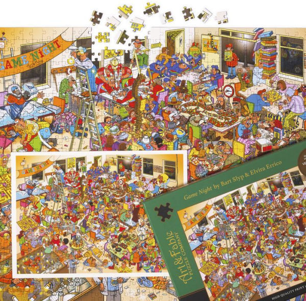 Game Night: 1000-Piece Velvet-Touch Jigsaw Puzzle