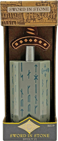 True Genius Sword & Stone Wooden Brainteaser Puzzle