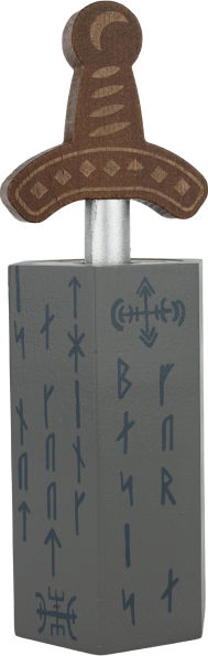 True Genius Sword & Stone Wooden Brainteaser Puzzle