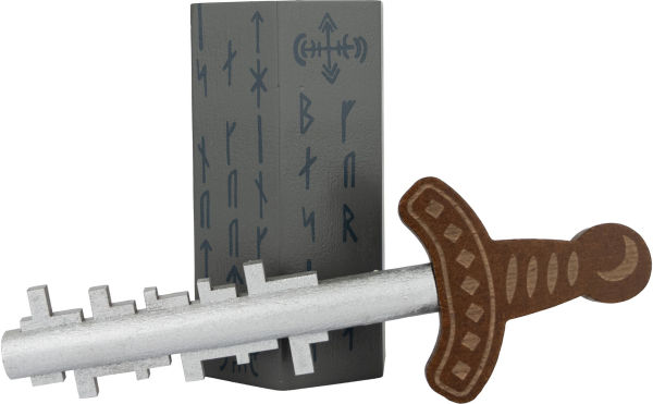 True Genius Sword & Stone Wooden Brainteaser Puzzle