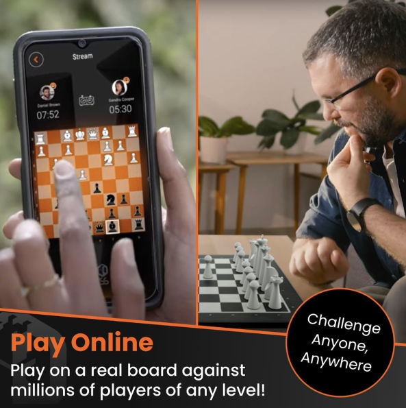 GoChess Mini - AI Electronic Chess Board Game, Light Up Chess Set for Adults & Kids for All Skill Levels with Online Play App - Perfect as a Gift for Smart Board Games Lovers