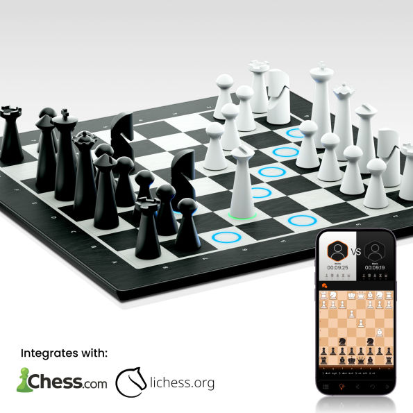 GoChess Mini - AI Electronic Chess Board Game, Light Up Chess Set for Adults & Kids for All Skill Levels with Online Play App - Perfect as a Gift for Smart Board Games Lovers
