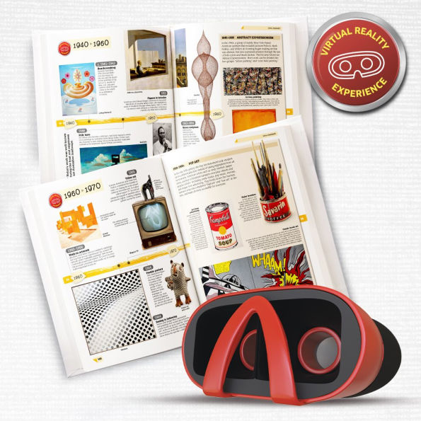 Virtual Reality World Art Kit included a DK Book, VR Goggles, Mini canvas and paints