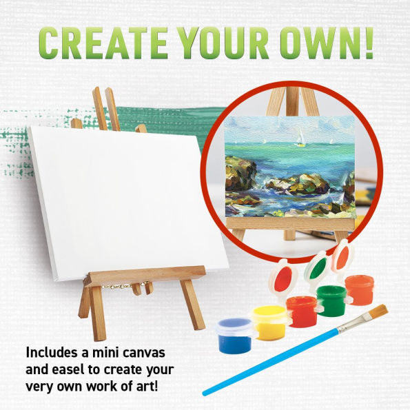 Virtual Reality World Art Kit included a DK Book, VR Goggles, Mini canvas and paints