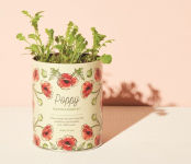 Alternative view 2 of Poppy Waxed Planter Grow Kit