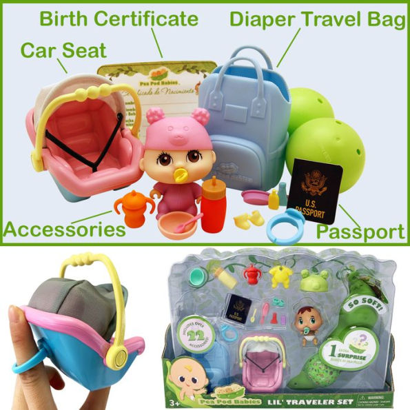 Pea Pod Babies Little Traveler Playset