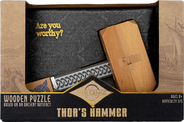 True Genius Thor's Hammer Brainteaser Puzzle