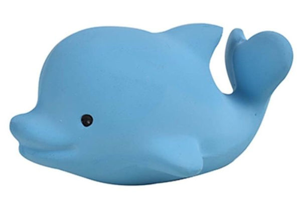 Dolphin- Natural Rubber Rattle & Bath Toy