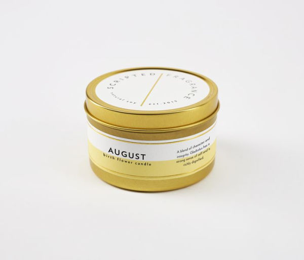 August Gladiolus Candle in Tin