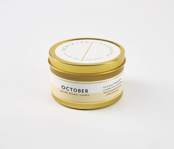 October Marigold Candle in Tin