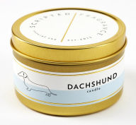 Title: Dachshund Candle in Tin
