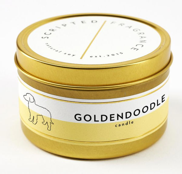 Goldendoodle Candle in Tin