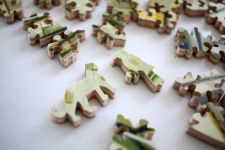 Alternative view 5 of Atticus Bailey Takes a Day Off, Hand-Cut Wooden Jigsaw Puzzle (50 Pieces)