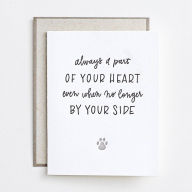 Title: Part of Your Heart Pet Sympathy Card