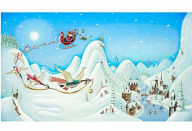 Title: Santa's Arrival, Boardwalk Wooden Jigsaw Puzzle (Medium Size - 140 Pieces)