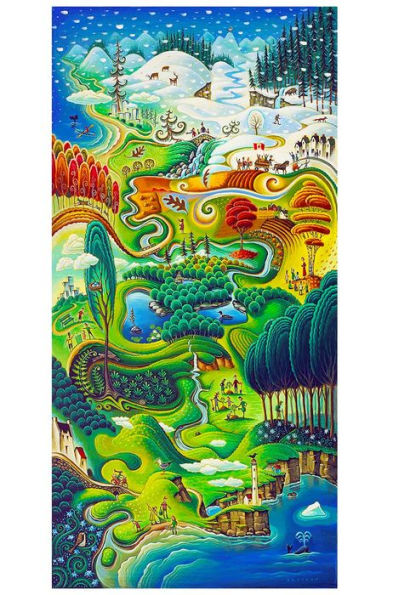 Multi-Season Earth Day, Boardwalk Wooden Jigsaw Puzzle (Jumbo Size - 448 Pieces)