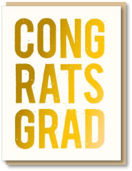 Title: Graduation Greeting Card Congrats Grad Gold Foil