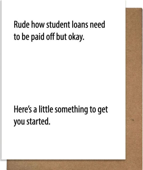 Graduation Greeting Card Rude Loans