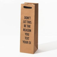 Title: Text Your Ex Wine Bottle Gift Bag