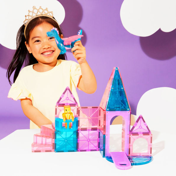 MAGNA-TILES Castle 25-Piece Magnetic Construction Set, The ORIGINAL Magnetic Building Brand