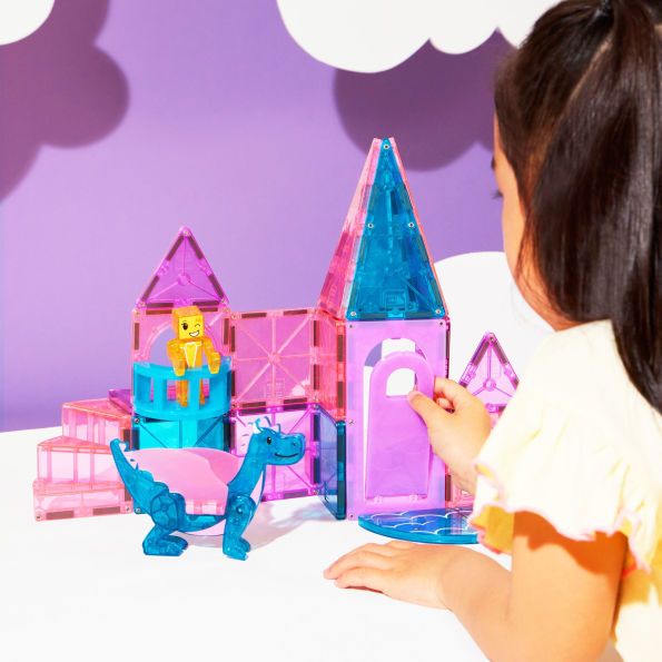 MAGNA-TILES Castle 25-Piece Magnetic Construction Set, The ORIGINAL Magnetic Building Brand