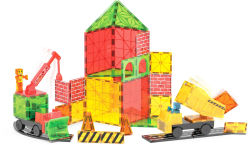 Alternative view 6 of MAGNA-TILES Builder XL 50-Piece Magnetic Construction Set, The ORIGINAL Magnetic Building Brand