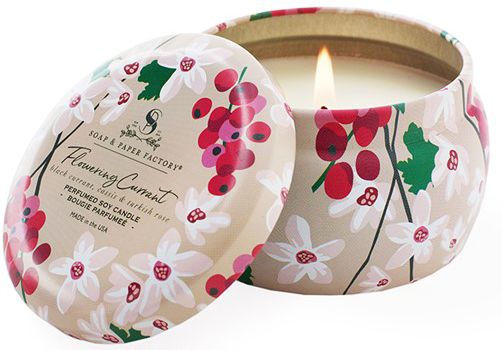 Flowering Currant 3 oz Small Tin Soy Candle