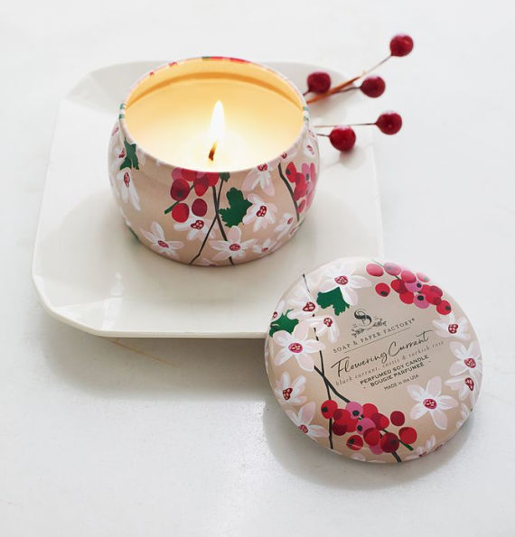 Flowering Currant 3 oz Small Tin Soy Candle