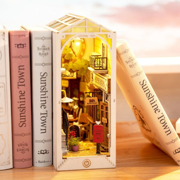 Bookend Magic House Building kit, Home Decorative Bookends for Building  Block Toy, Bookcase Miniature House Model Building, Cool Bookshelf  Organizer