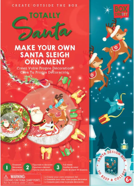 Totally Santa Make Your Own Santa Sleigh Ornament